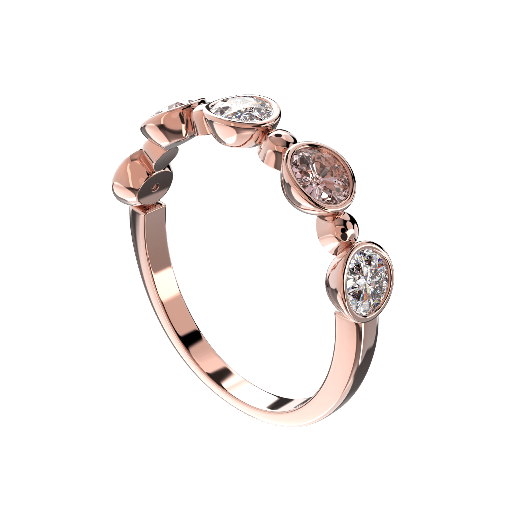 Rings 925 silver, 18k gold, rose gold, gemstones & freshwater pearls ...
