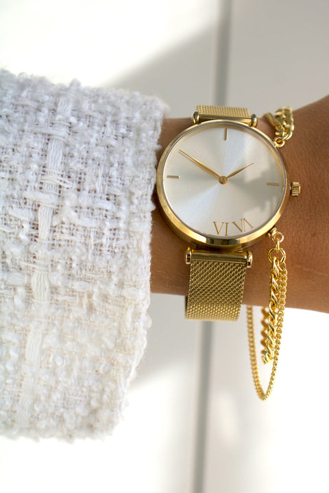 VI VA Gold mit Eternal Vibes ArtChain aus 925er Sterling Silber 18 k vergoldet aus dem Atelier VI VA