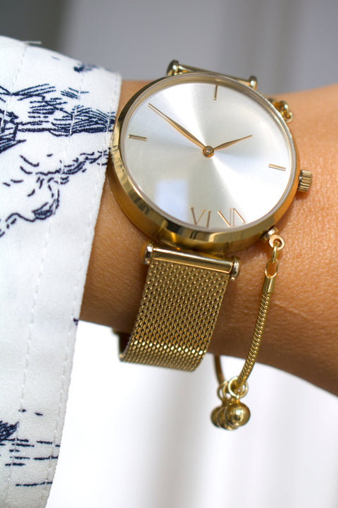 VI VA Gold mit 3 Wishes aus 925er Sterling Silber 18 k vergoldet aus dem Atelier VI VA